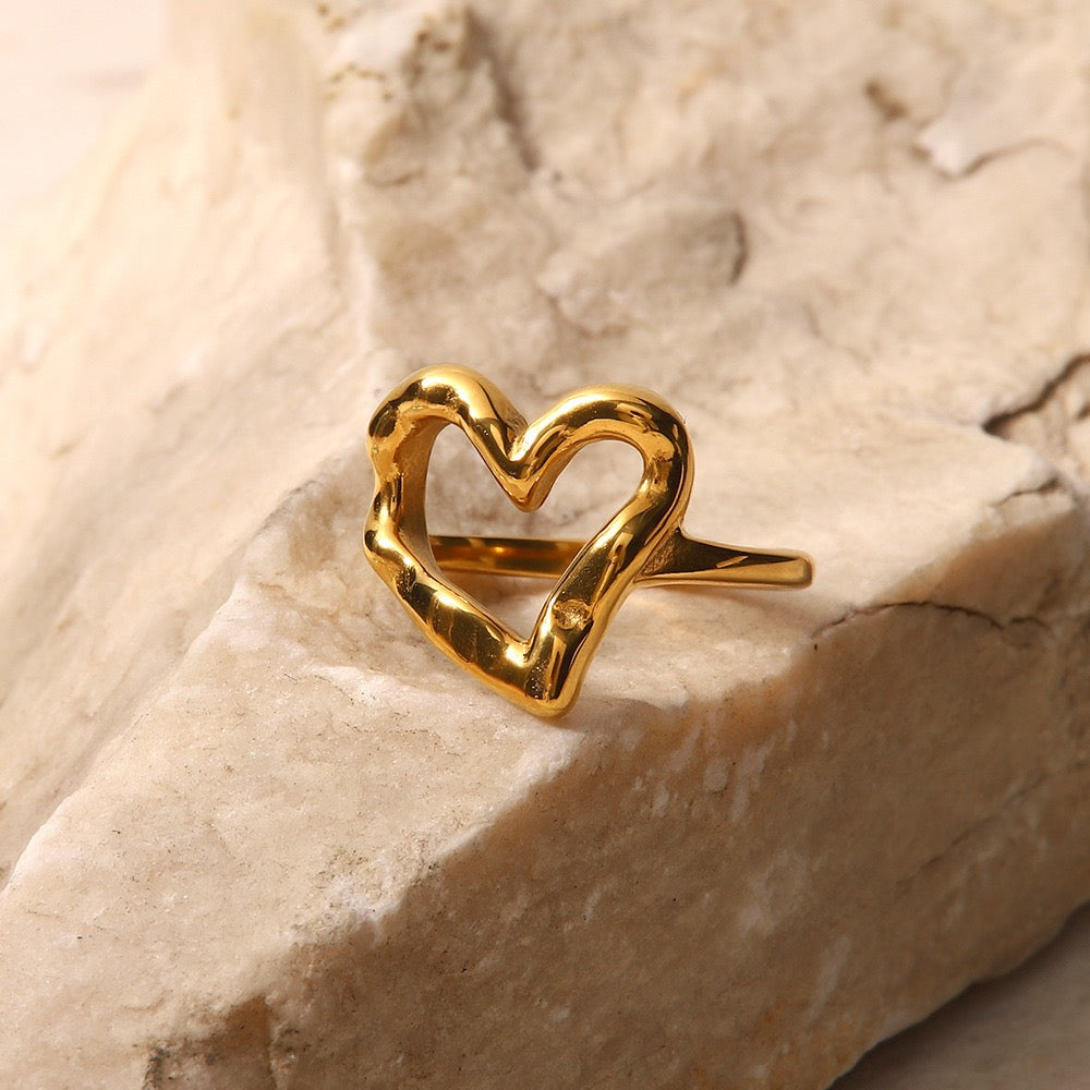 Celeste Heart Rings