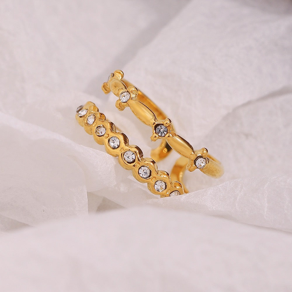 Dorren Double star rings