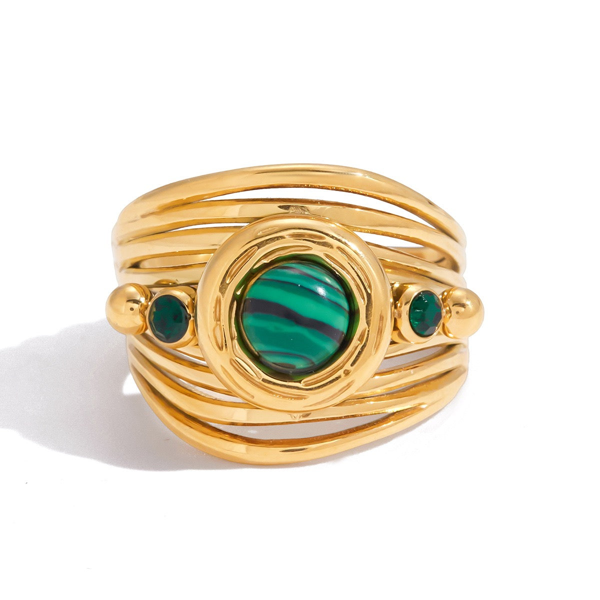 Green band ring