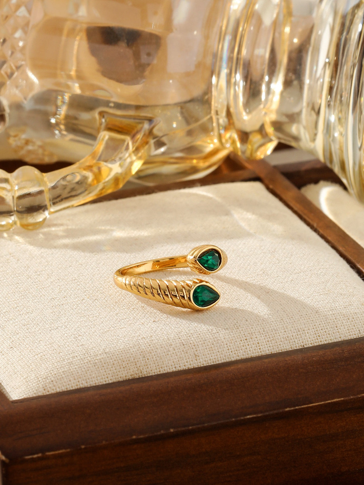 Cresia Cross stone rings