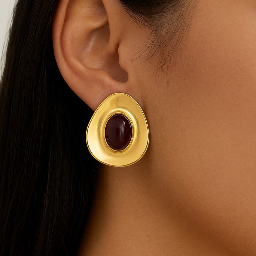 Red Gem earrings