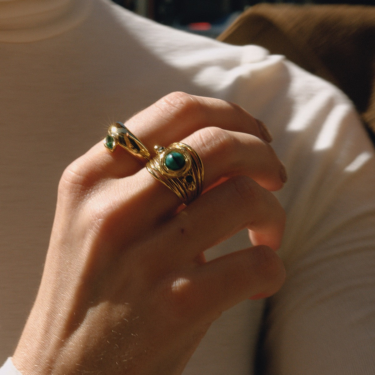 Valentina Emerald Rings