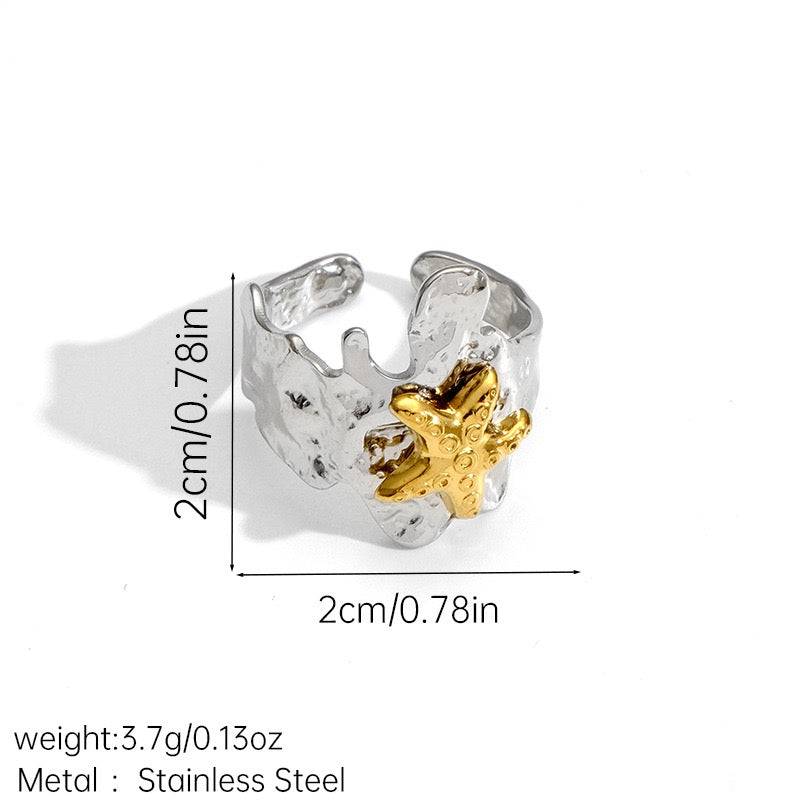 Two tones ocean rings