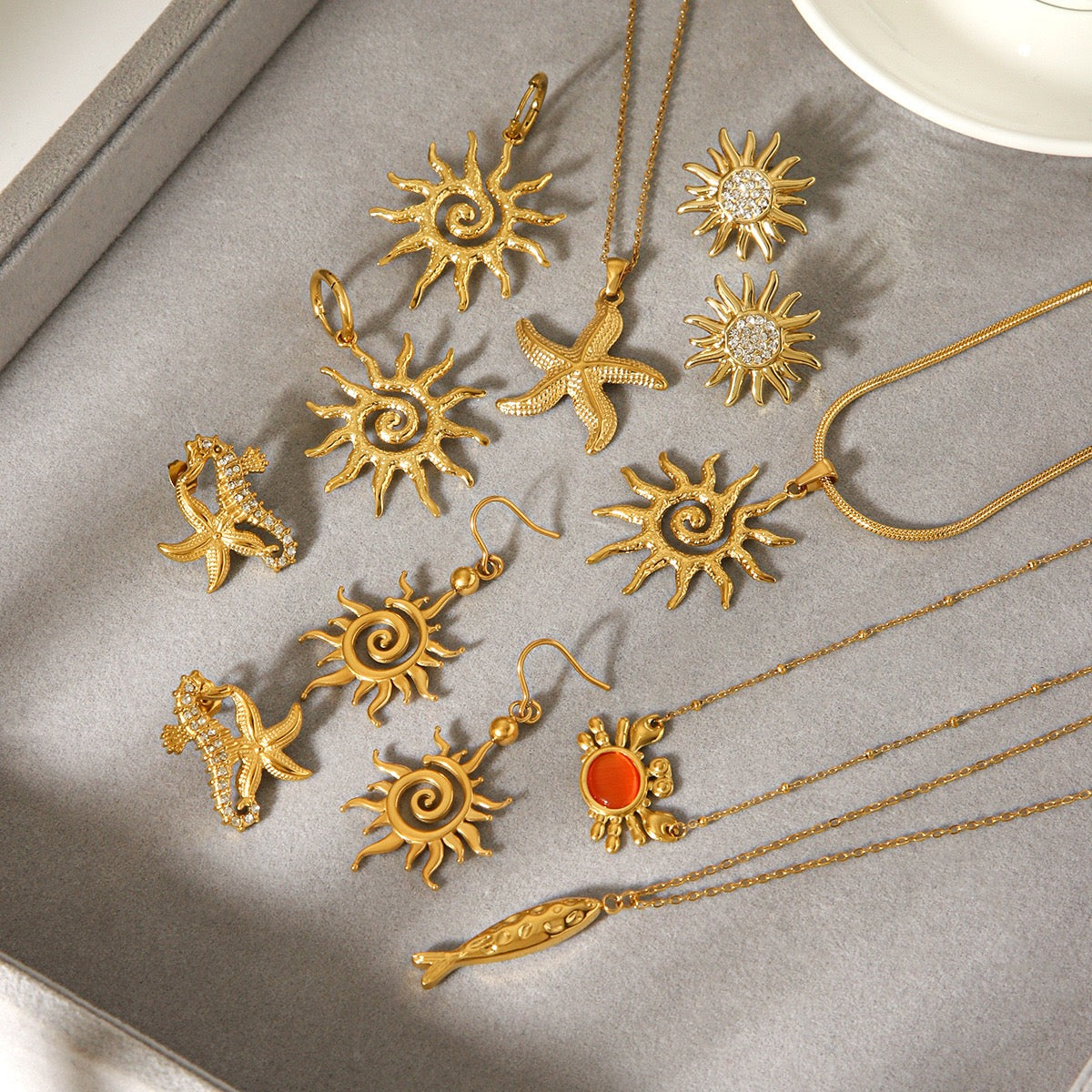 Sun earrings collection
