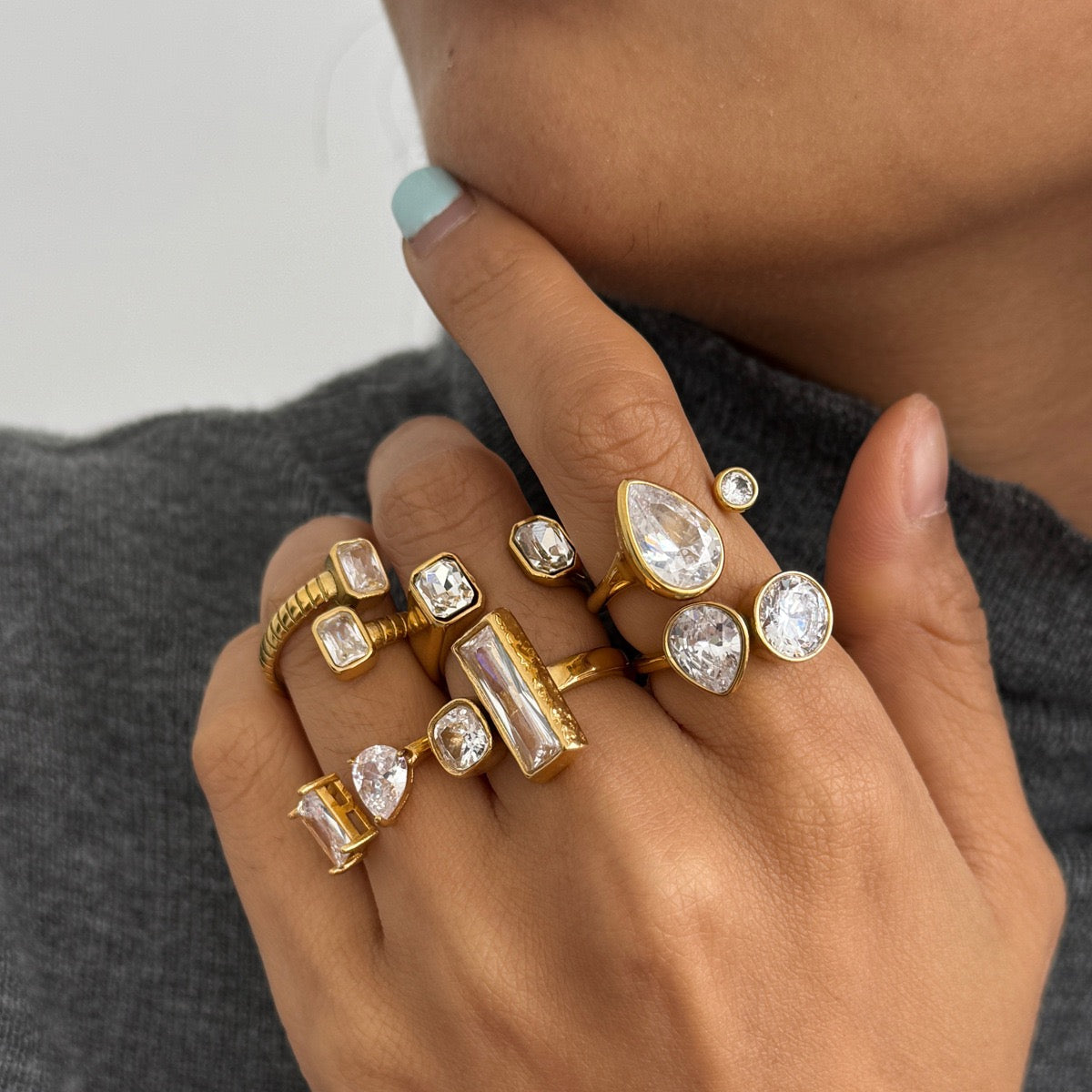 Dorren Double star rings