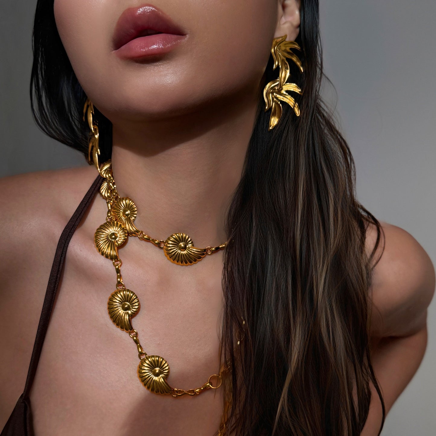 Seaweed earrings