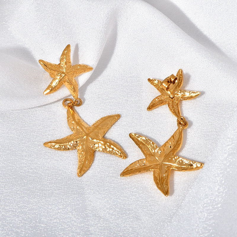 Ocean creatures coral earrings