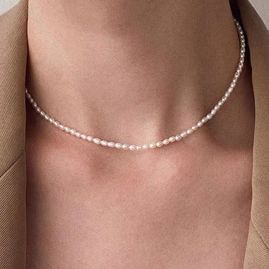 Shelton mini Freshwater pearls necklace 3mm