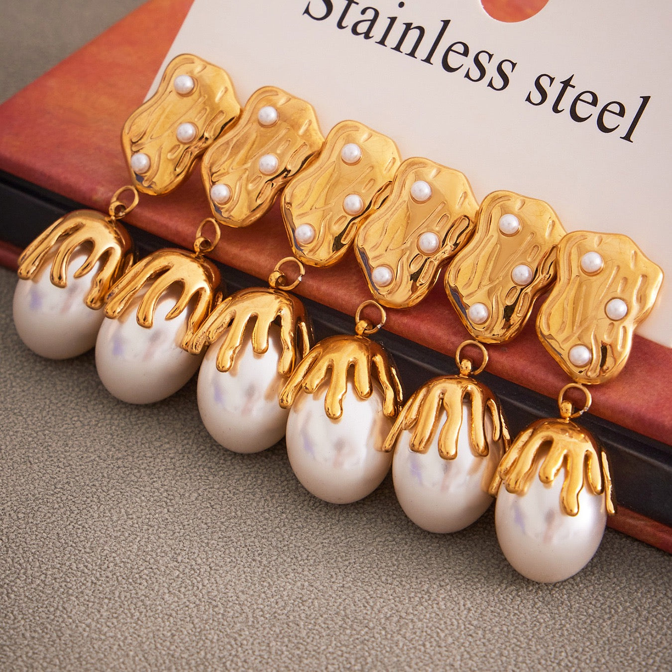 Mermaid pearly earrings