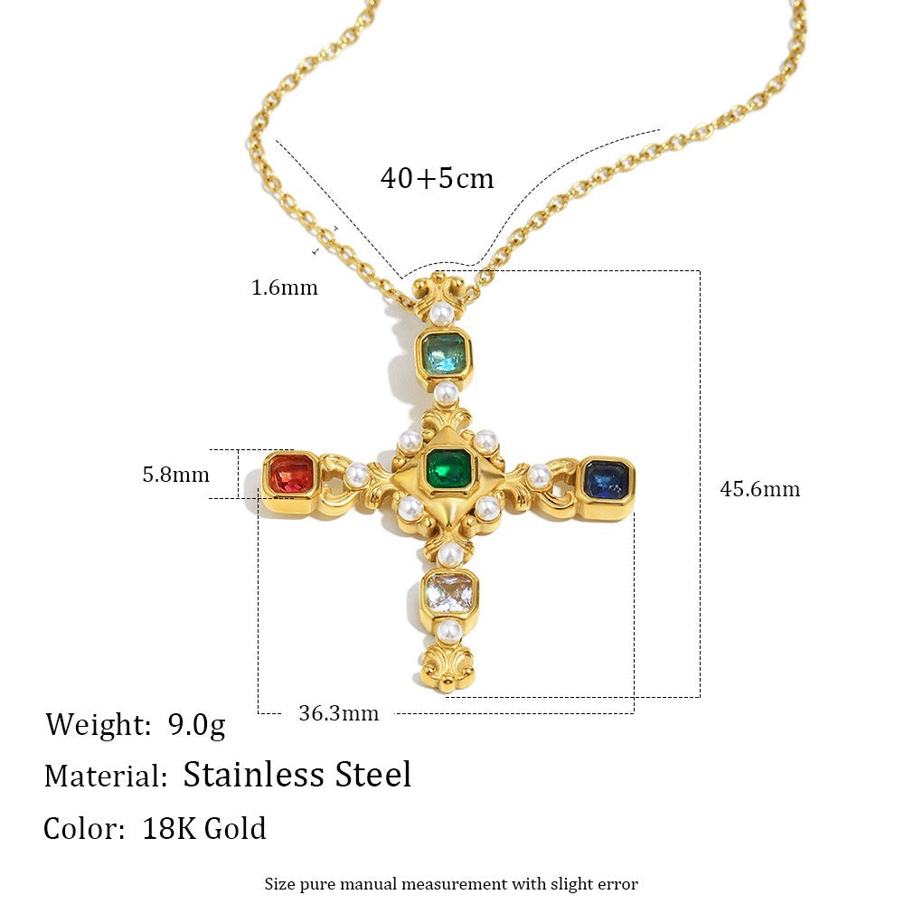 Cross pendant necklace