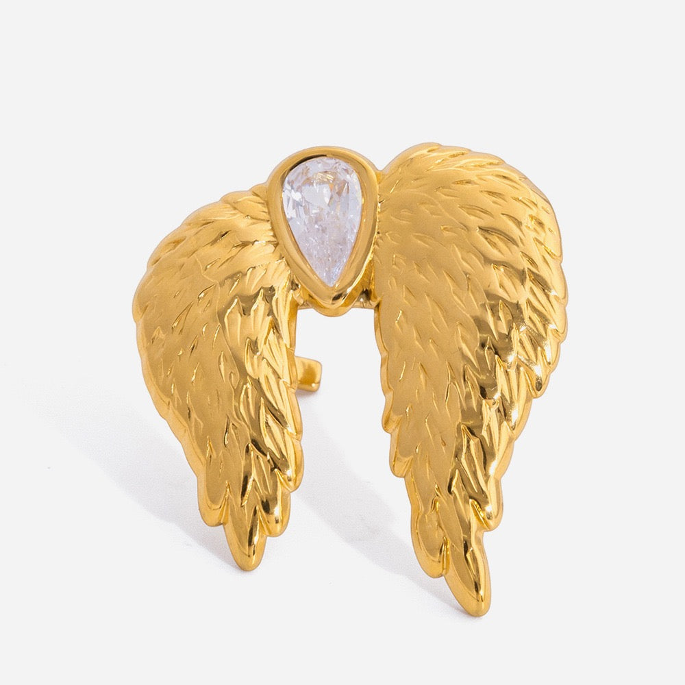 Angel wings rings