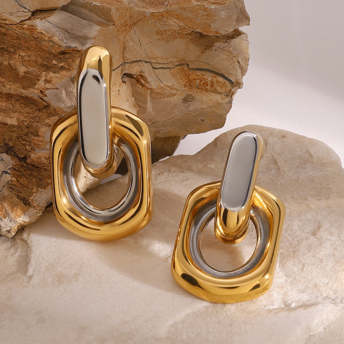 Louisa hoops abstract earrings