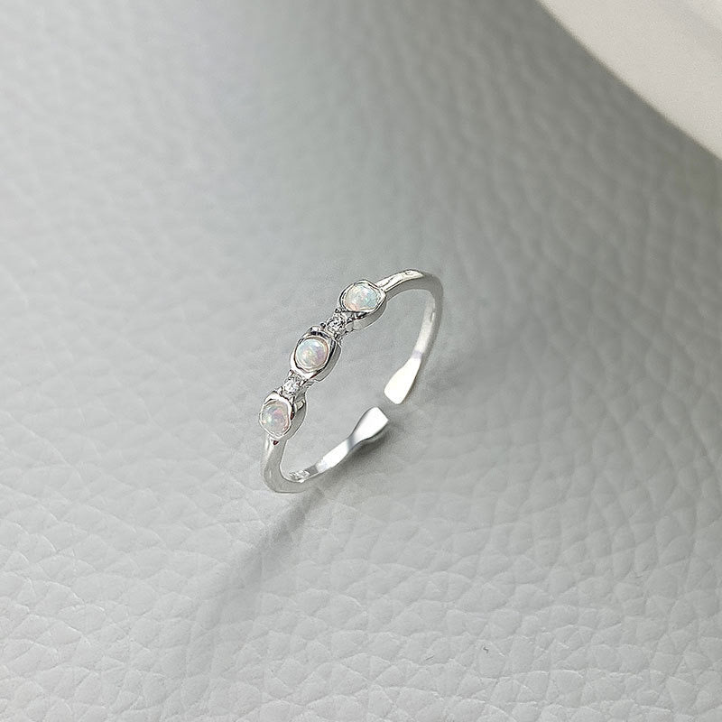 Celestia Opal Sterling Silver Ring