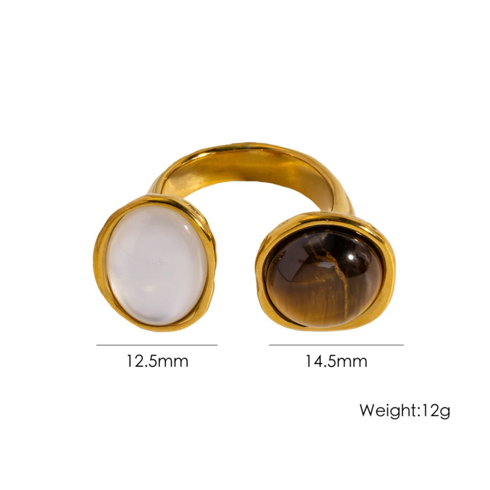 Double gems rings