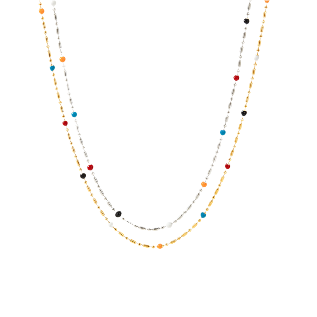 Rainbow beady chains