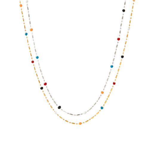 Rainbow beady chains