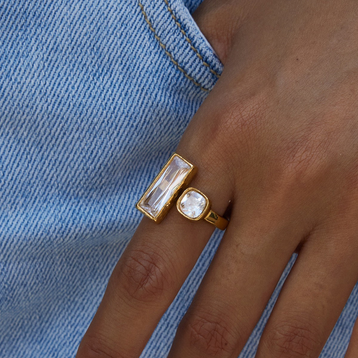 Dorren Double star rings