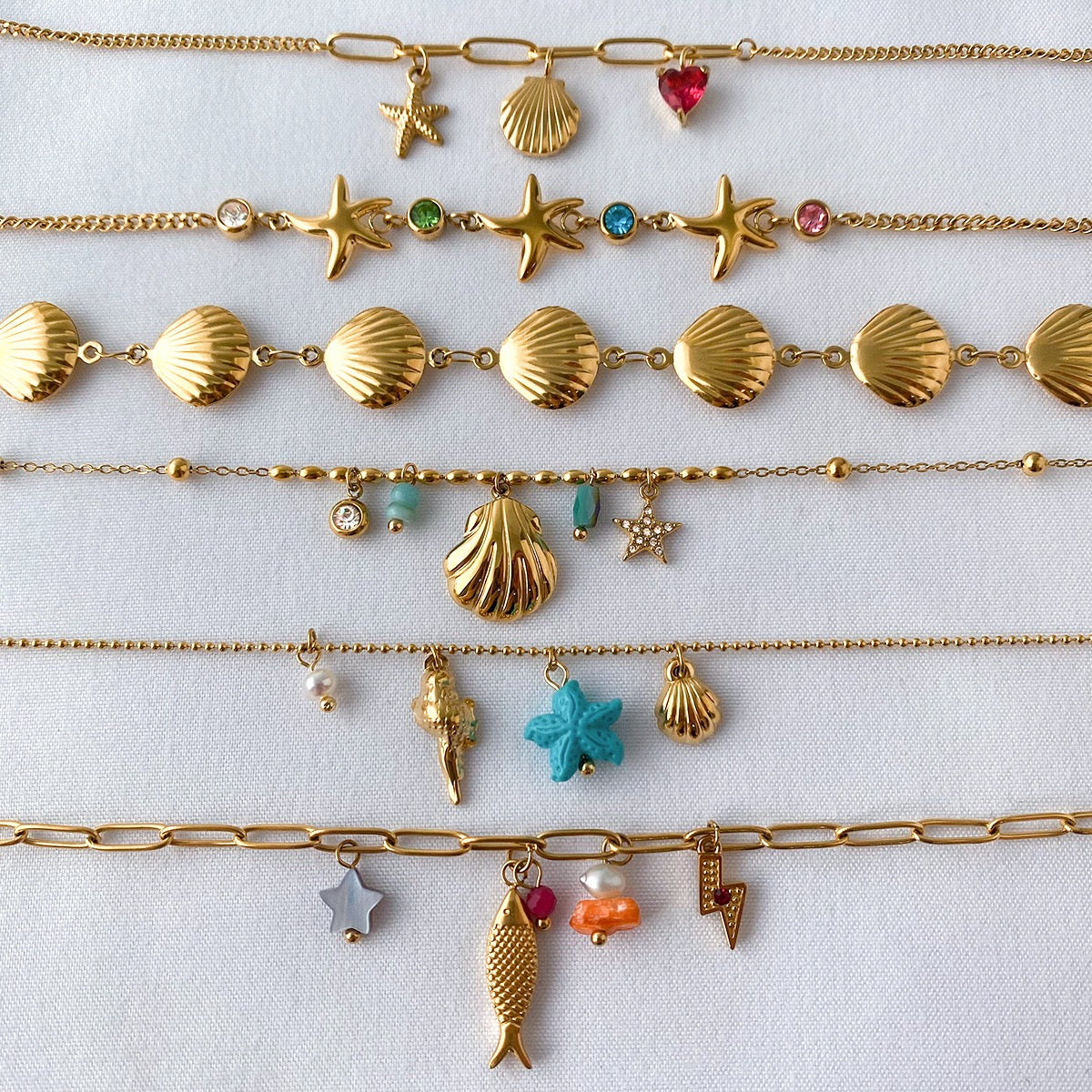 Starfish bracelet collections