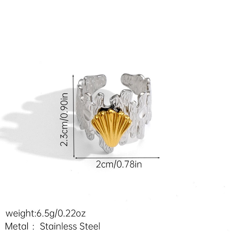 Two tones ocean rings
