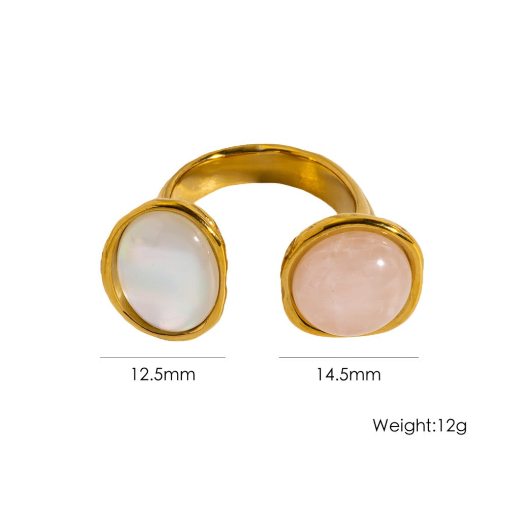 Double gems rings