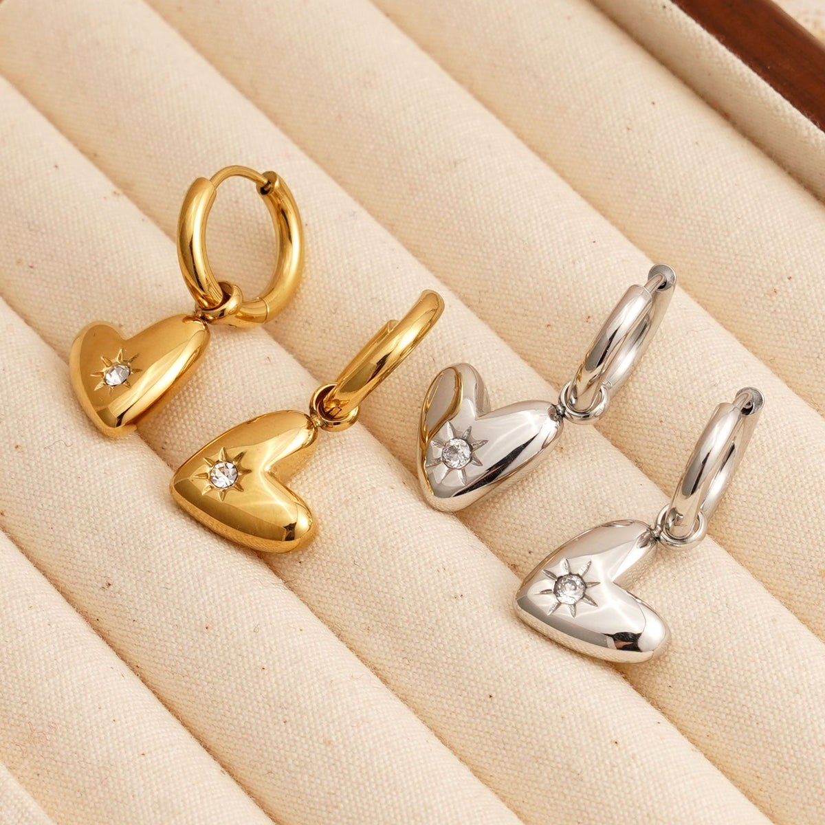 Selene Heart earrings