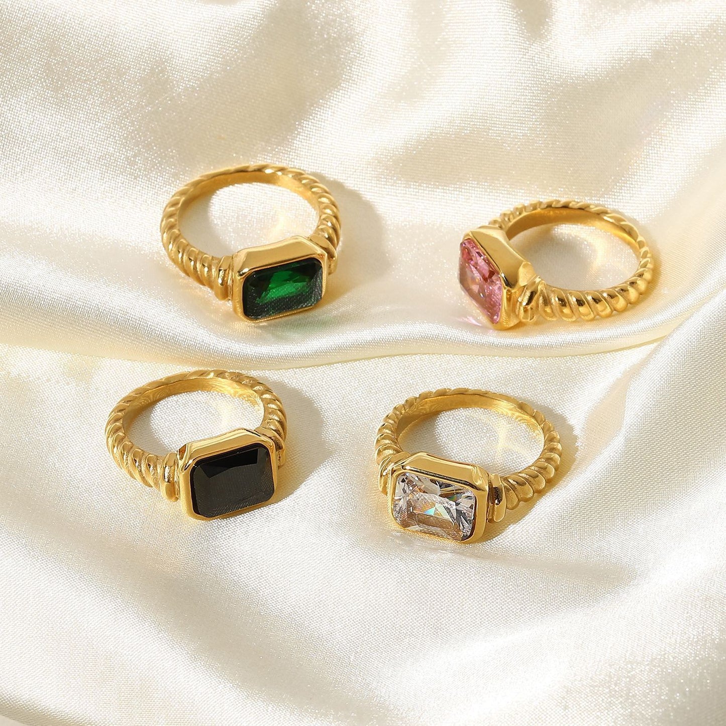 Timothy Square rock rings