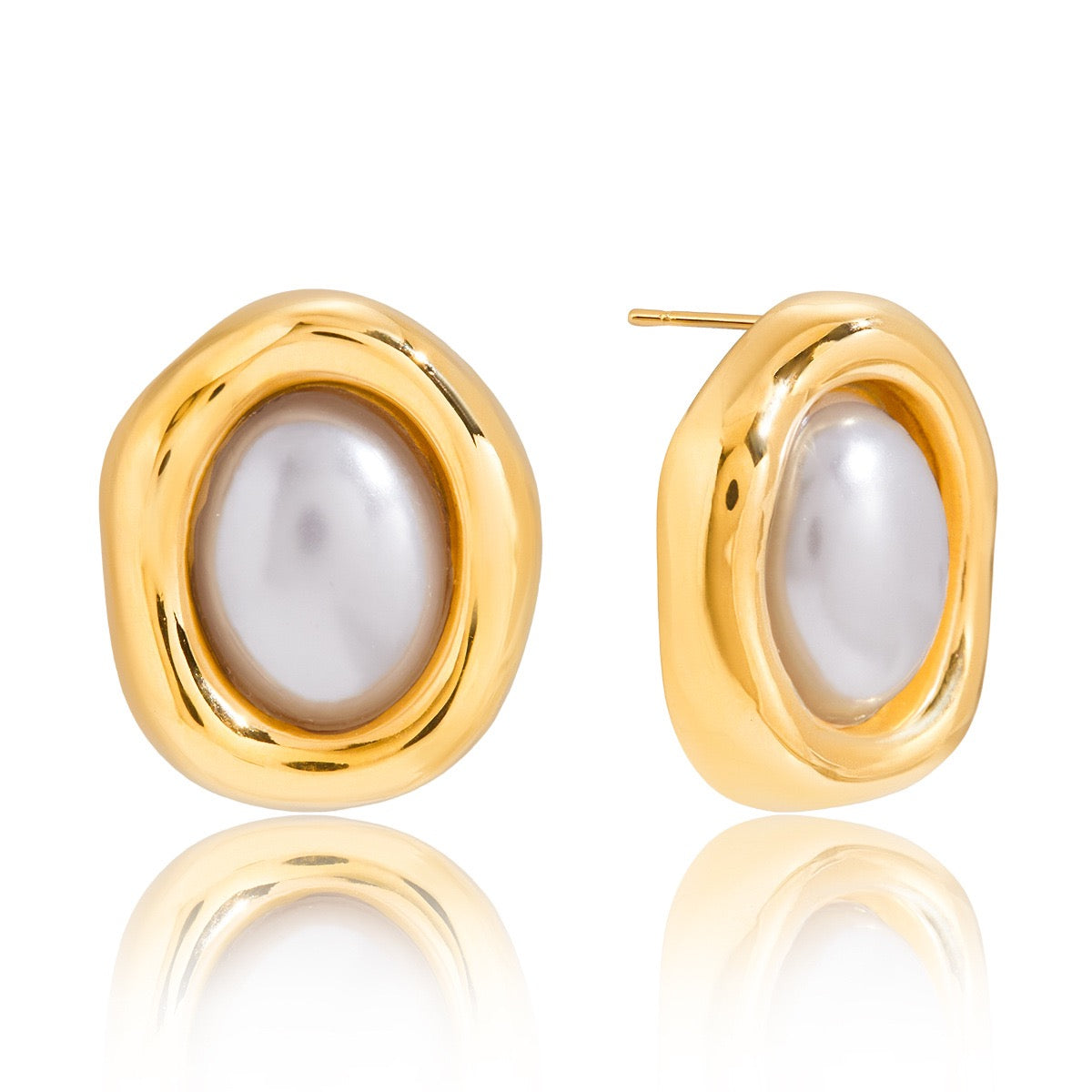 Square stone earrings