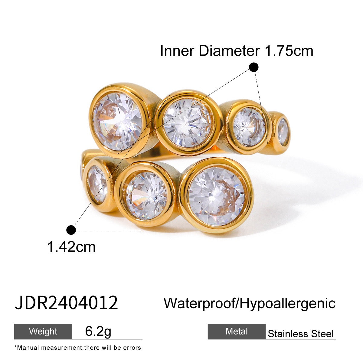 Dorren Double star rings