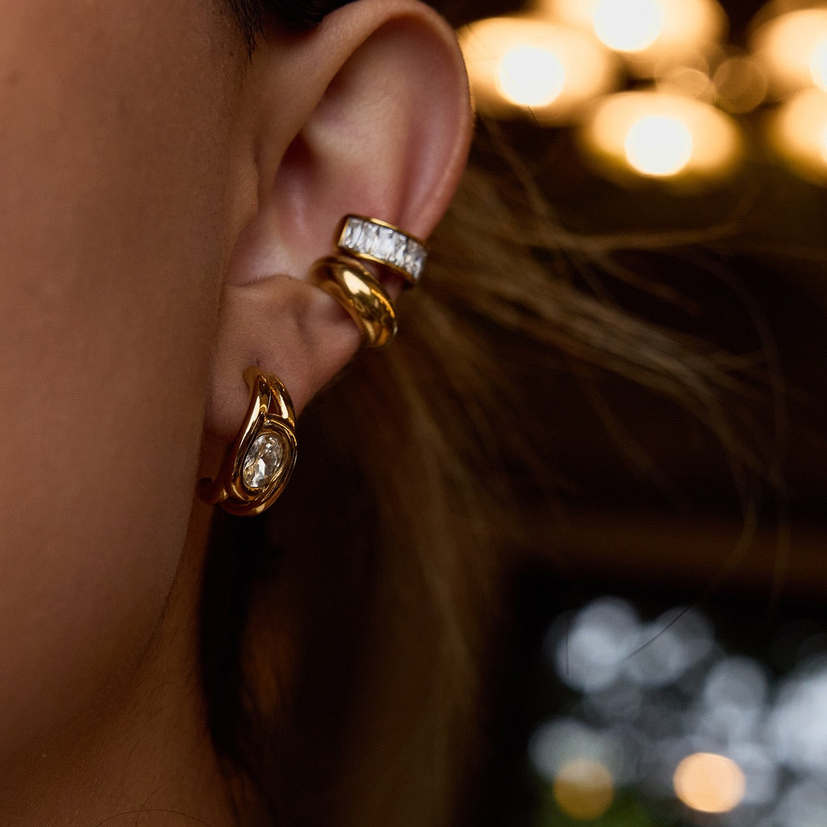 Lexie rock earrings