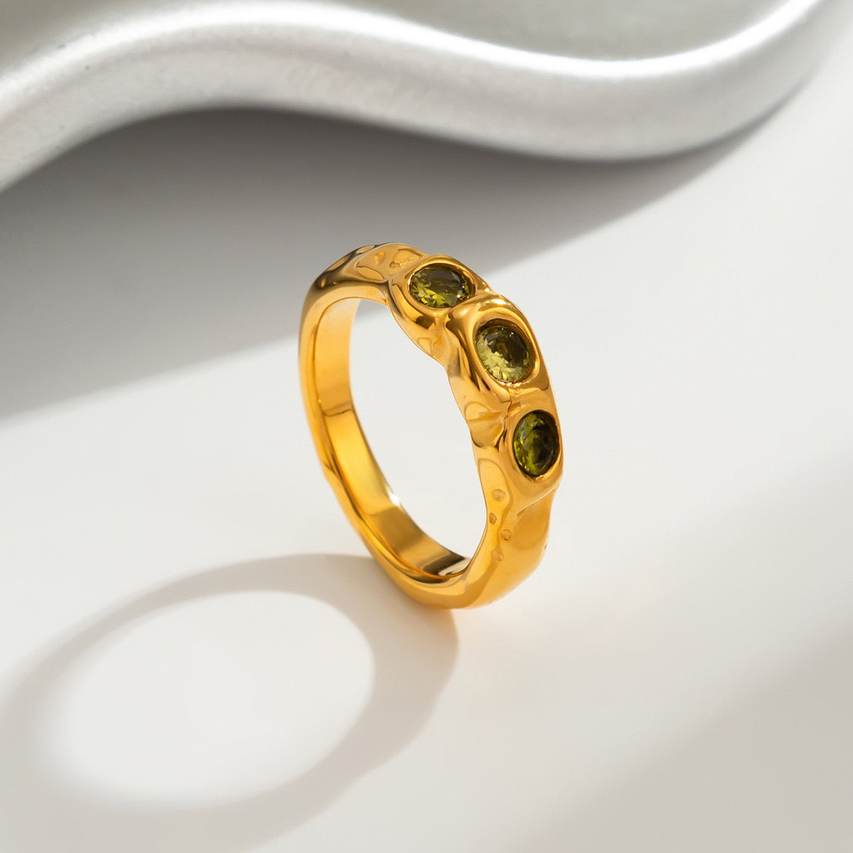 Starry night rock rings