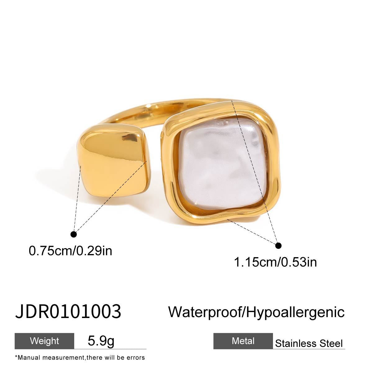 White pearly rings collection