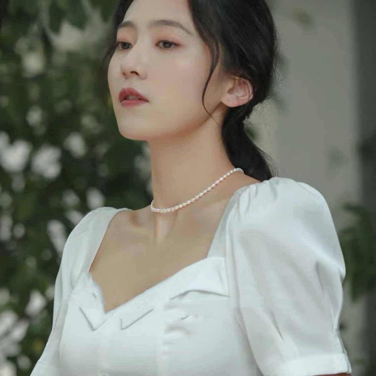 Othenia freshwater pearls necklace 4mm