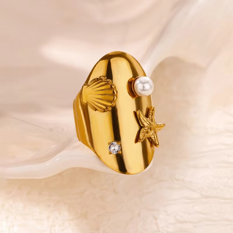 Pearly ocean starfish rings