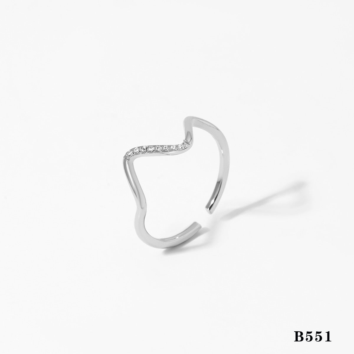 Dainty wave rings