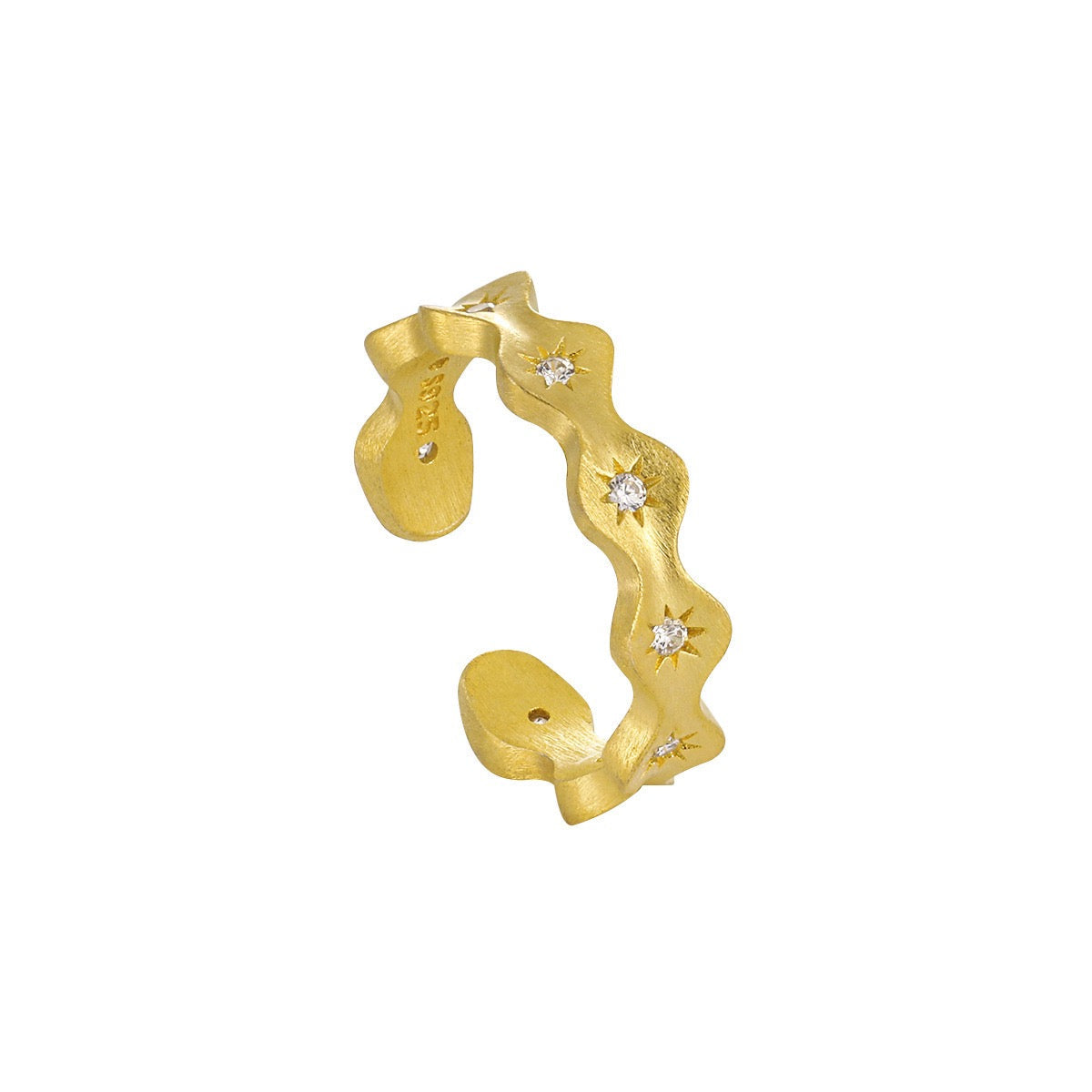Colored Rock Sterling Silver Ring