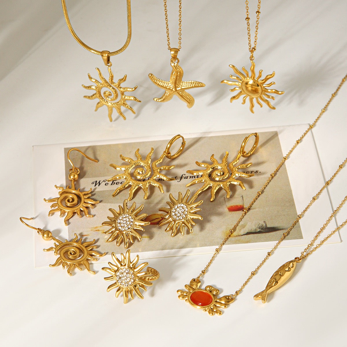 Sun earrings collection