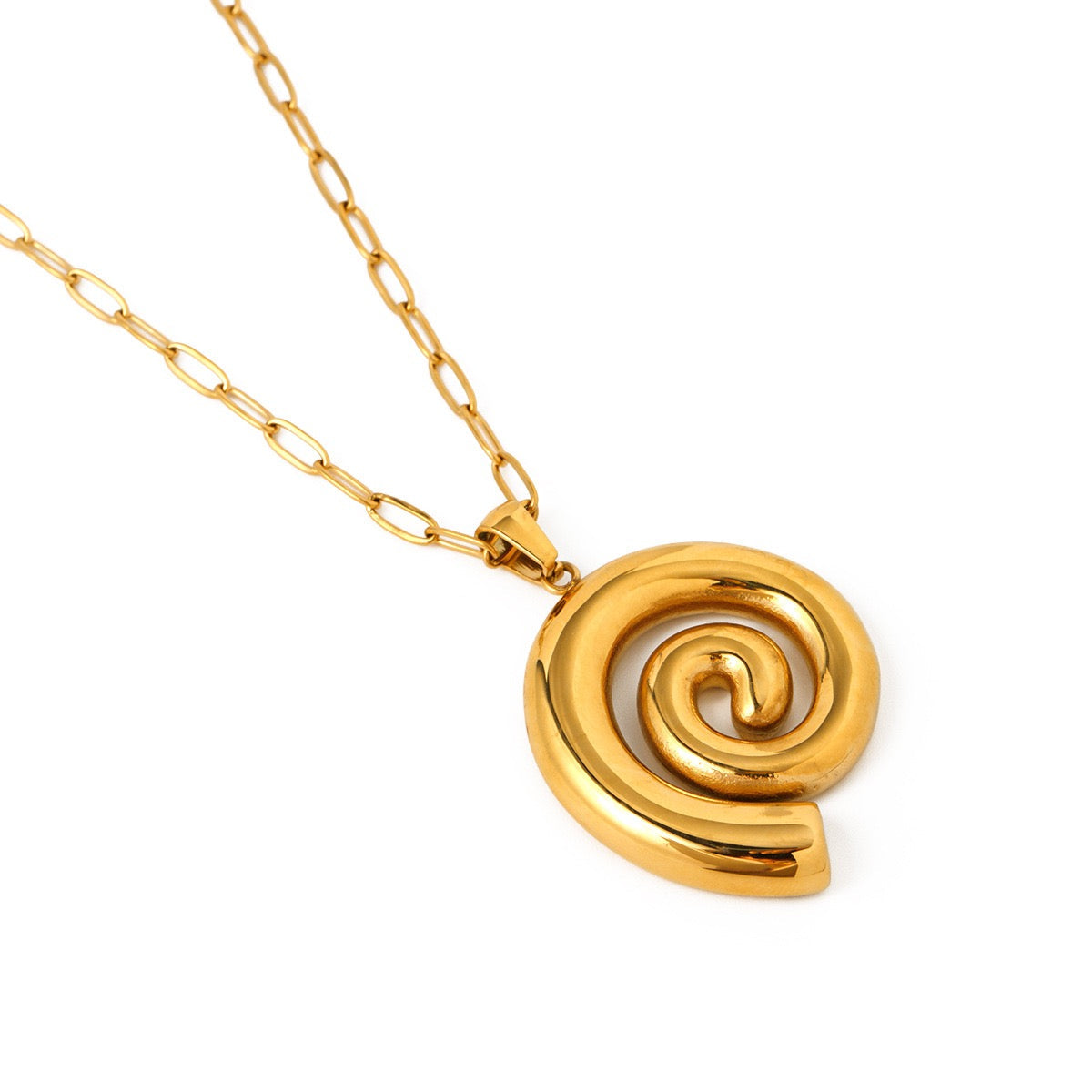 Three swirls earrings necklace collections