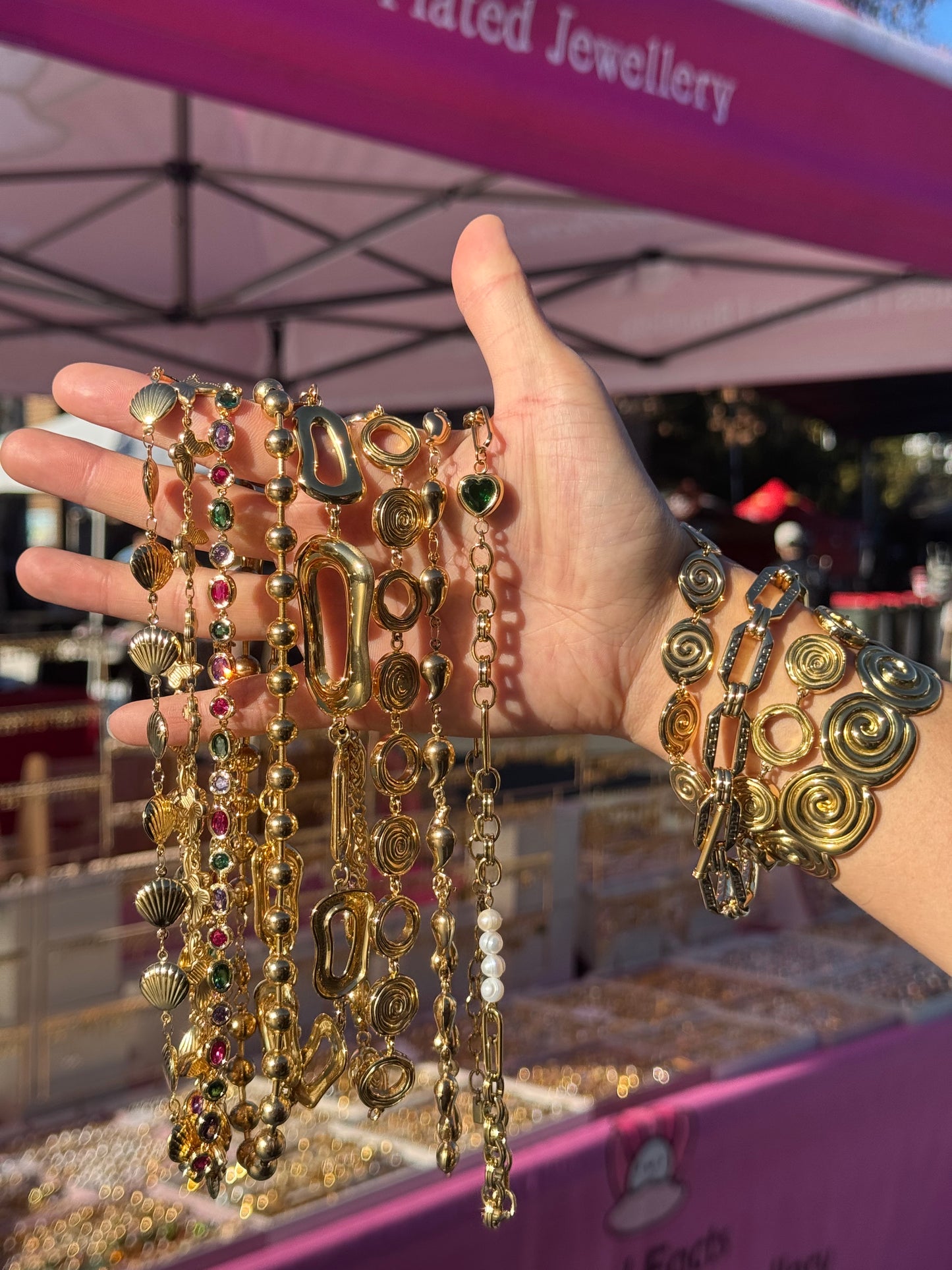 Green heart chain set