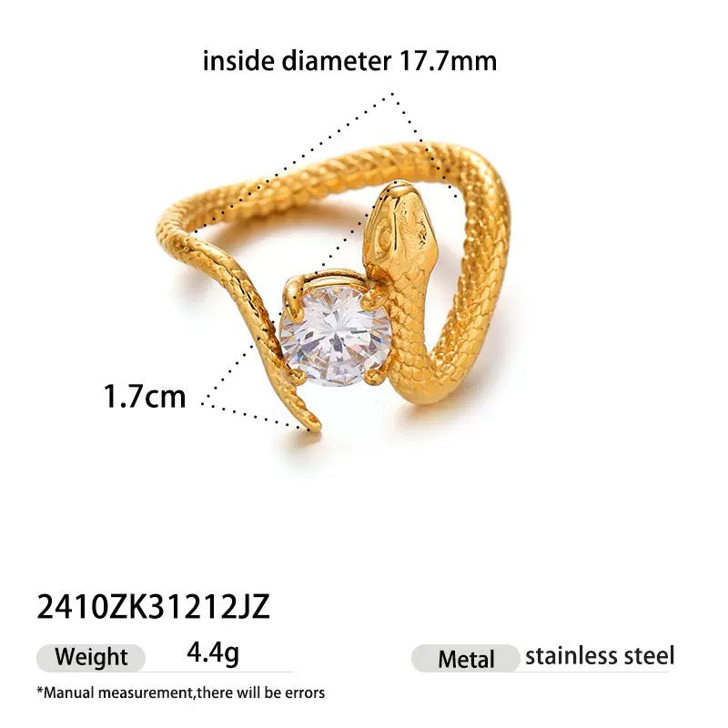Serpentine Snake Ring
