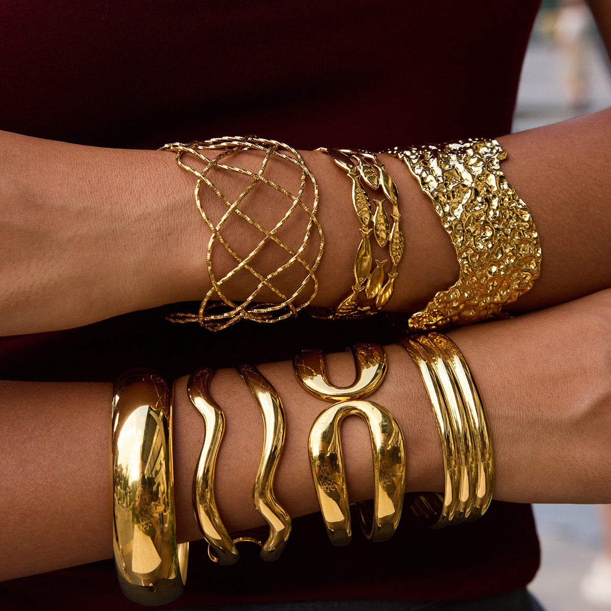 Big classic round bangle