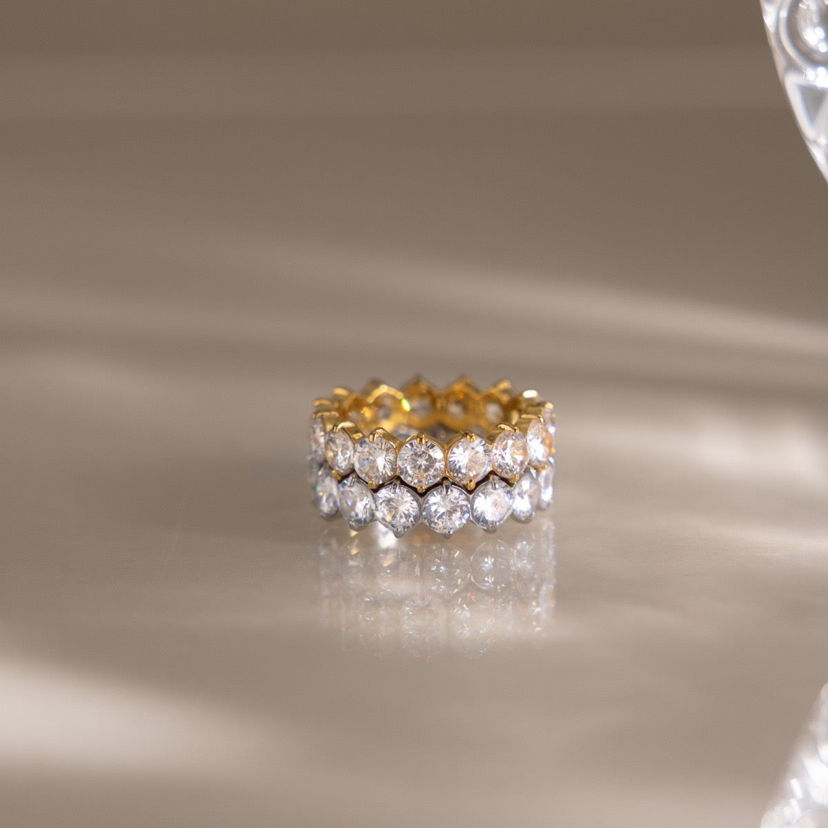 Tennis rock rings