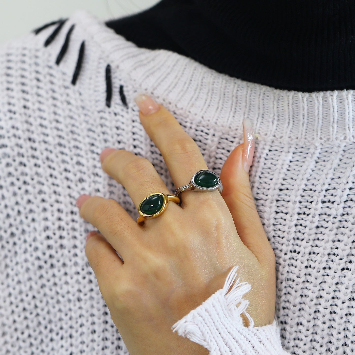 Green Gem rings