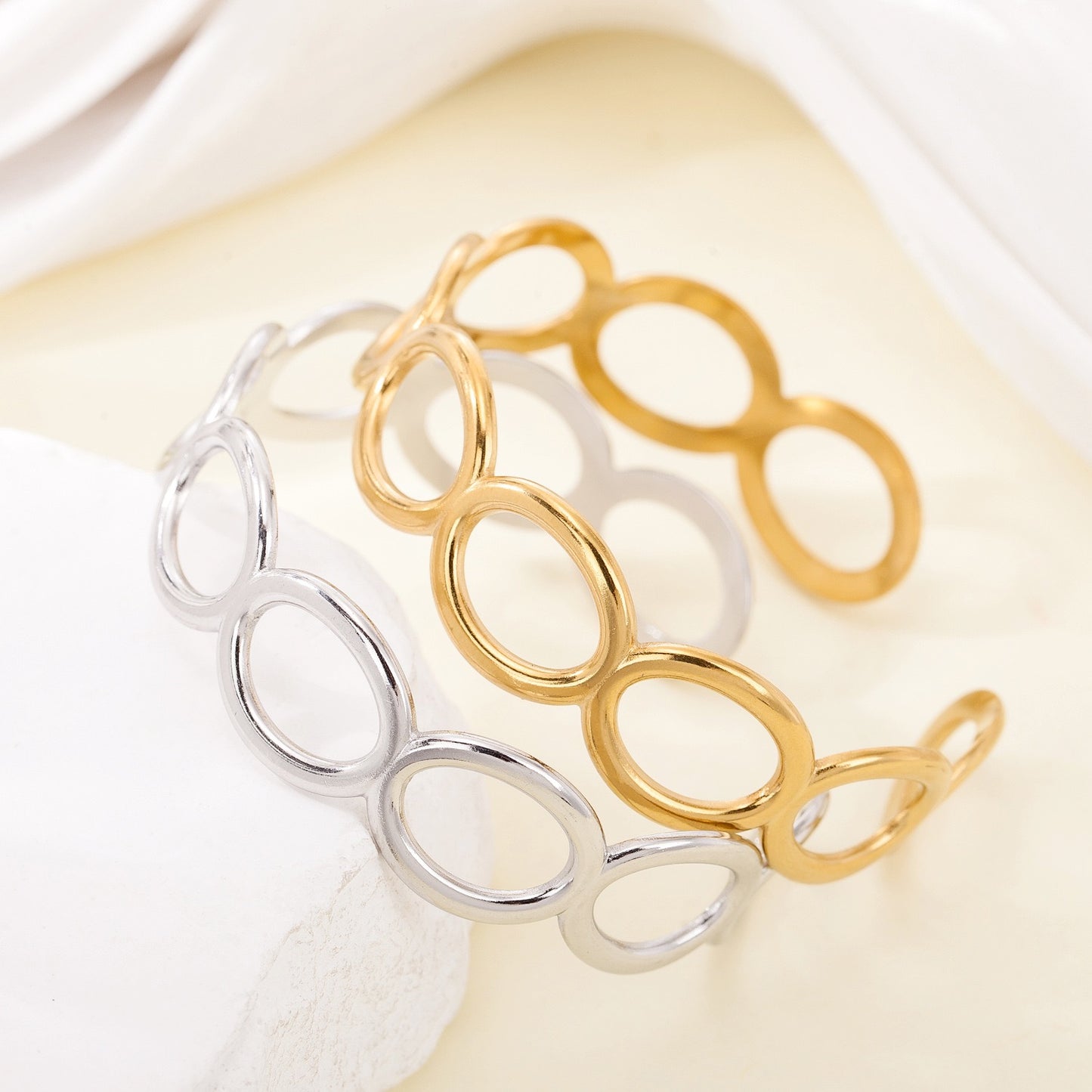 Hoop rings and bangles