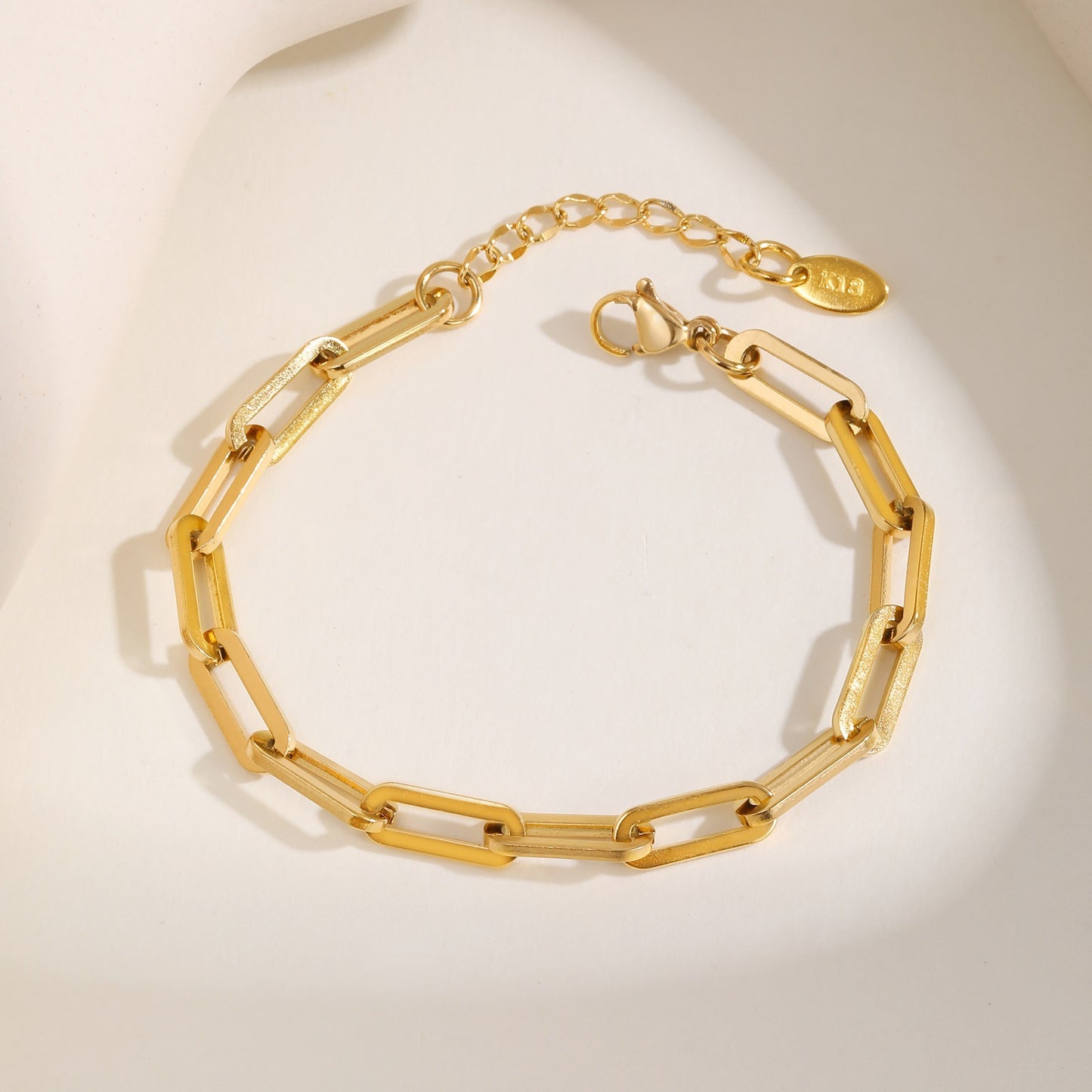 Dainty plain chain bracelets