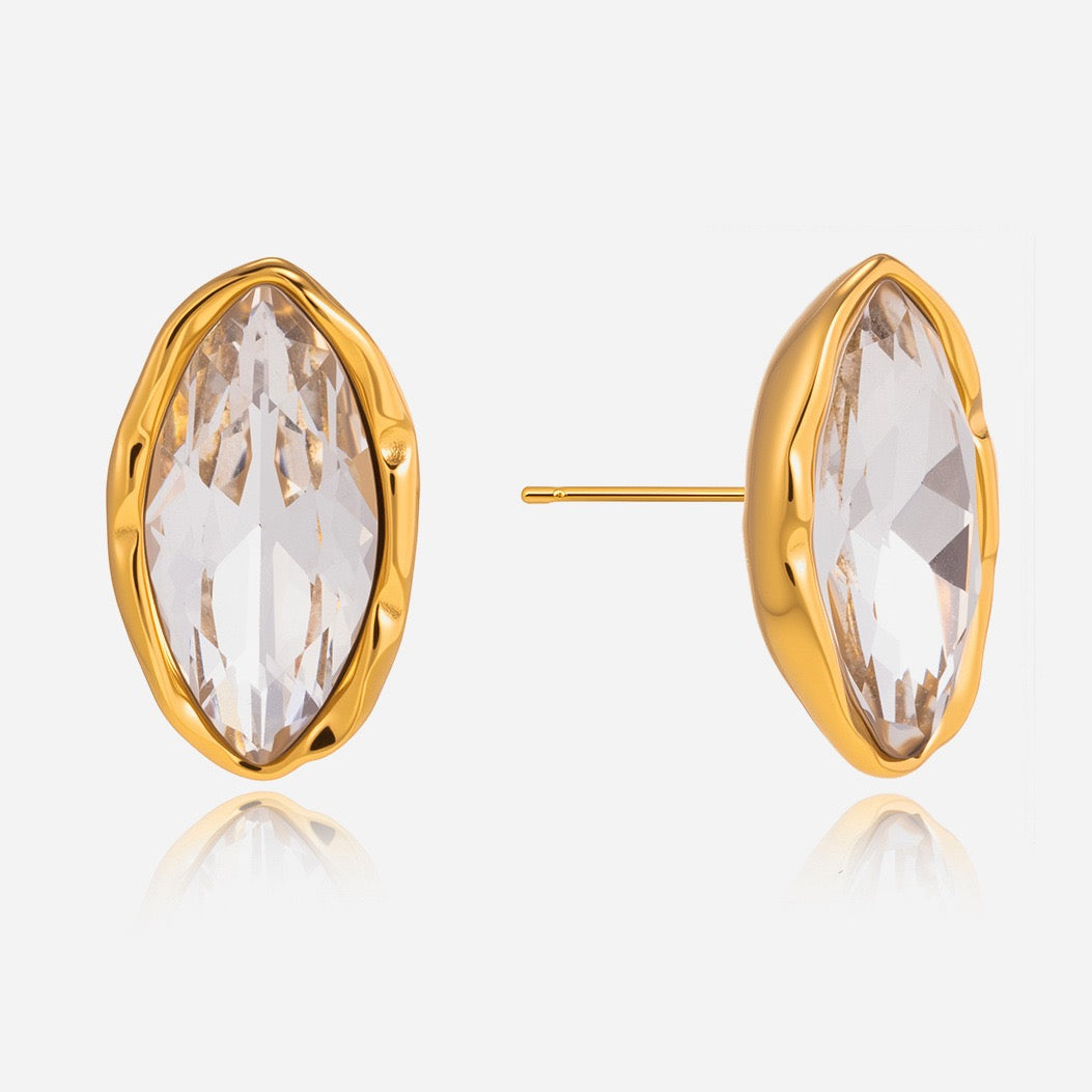 Big horse eyes rock earrings