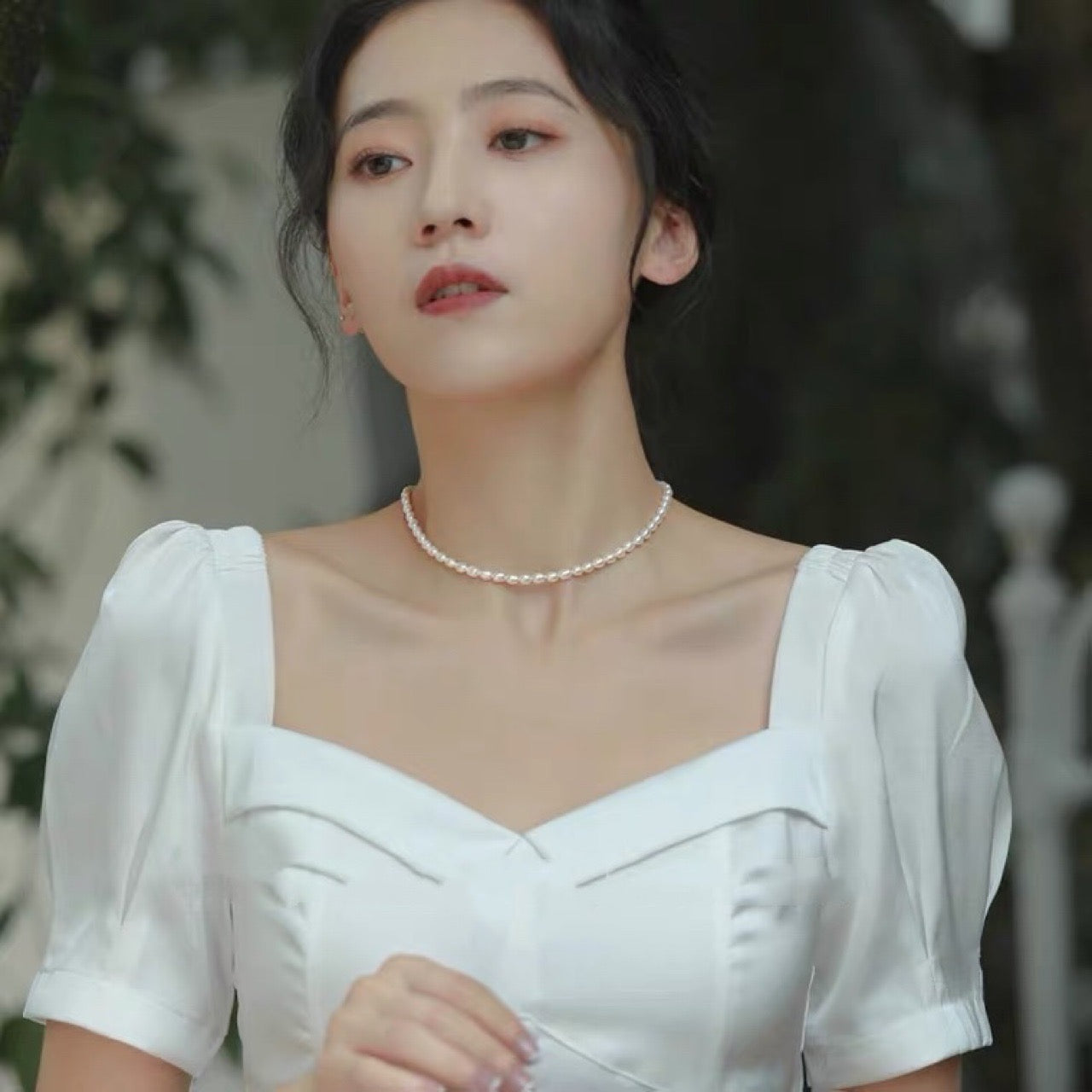 Othenia freshwater pearls necklace 4mm