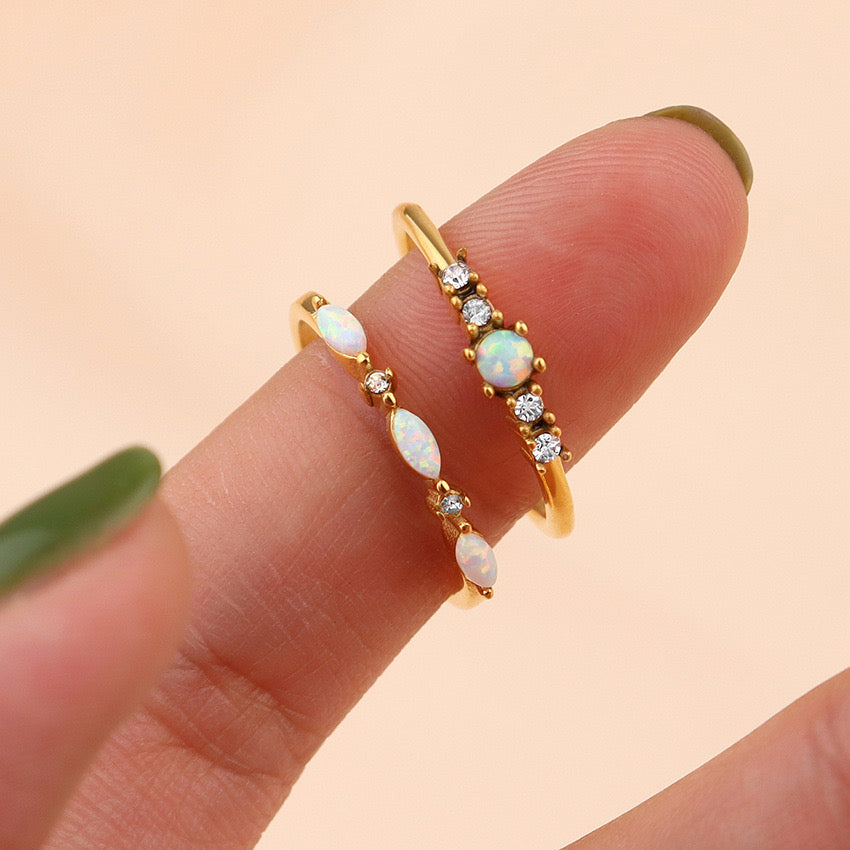 Lauren Precious opal rings