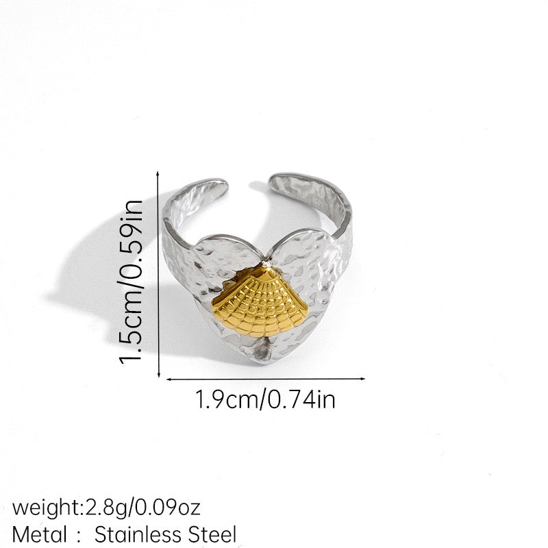 Two tones ocean rings