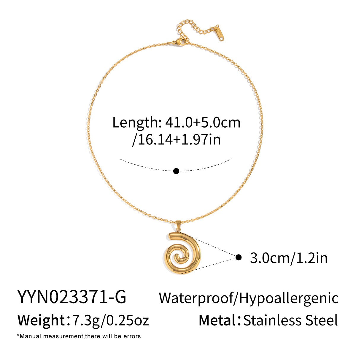 Bondi Catalina swirl necklace