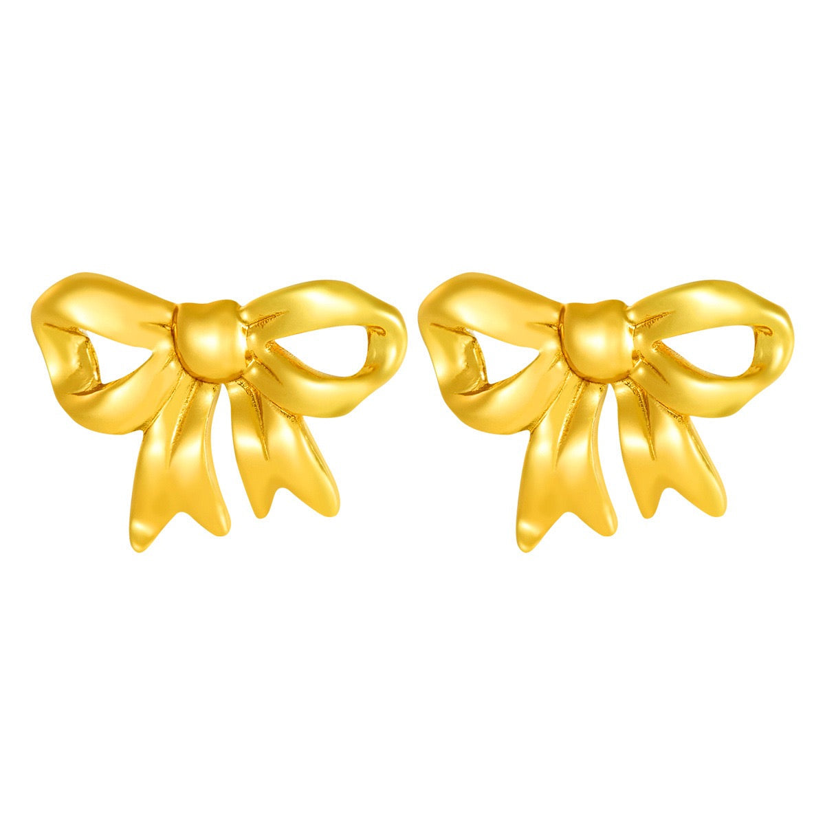 Pearly bows and butterfly earrings